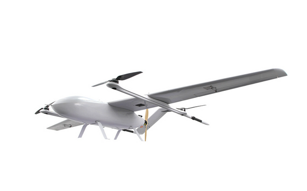 TECS TV-3200E Fixed-Wing eVTOL with delivery box desgin